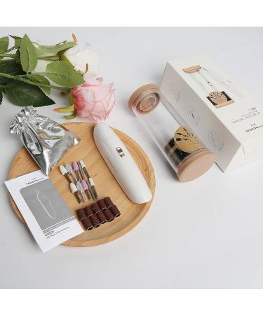 TOUCHBeauty Electric Nail Drill 5 in 1 Manicure & Pedicure Set Electric Nail Files with LED Light for Acrylic Nails with Buffer Polisher Shine Sharper AG-1333 (Gold) - Buy Online on GoSupps.com