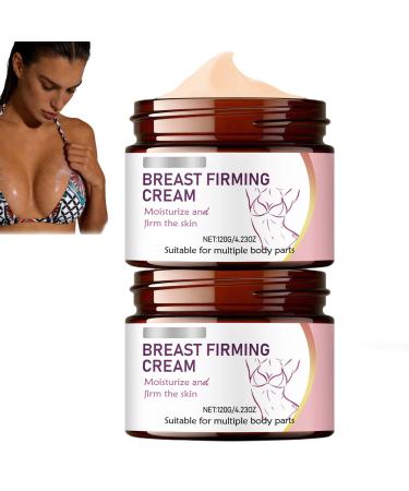 XUSHAOLUN Set of 2 firming breast creams for women - Daily moisturizing breast cream - Light and fast-absorbing care cream - Gentle and softening breast cream