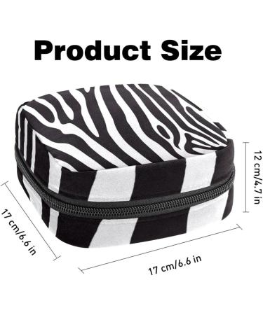 Aesthetic Women's Binding Bags - Zebra Pattern Large Menstrual Cup Pocket Multi-Colored Inserts & Zipper - Shop Internationally! - Buy Online on GoSupps.com