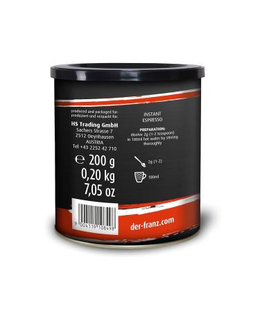 Buy Der-Franz Espresso Instant Coffee 200g | Premium Instant Espresso for Quick Brews | International Shipping Available - Buy Online on GoSupps.com