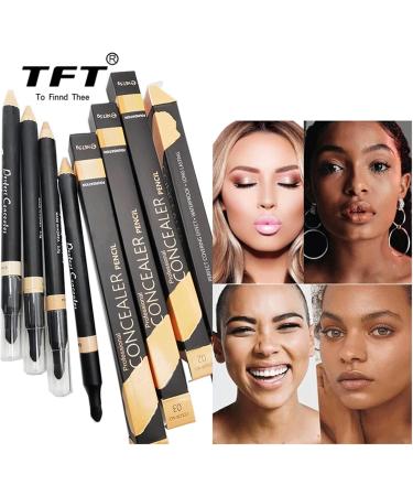 (Concealer Stick ERYUE TFT Concealer Pencil for Face Double-Sided Under Eye Concealer Longlasting & Waterproof Cosmetics type 2 Natural - Buy Online on GoSupps.com