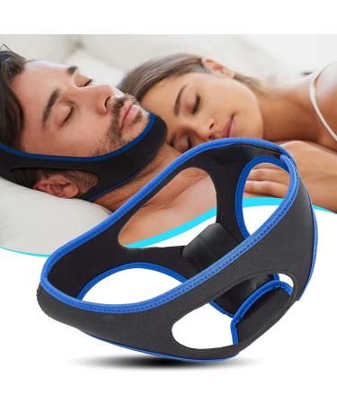 Veralabs Airflow Jaw Strap - Breathable Stop Snoring Chin Strap for Men & Women | Adjustable Mouth Closure Solution (Black & Blue - Buy Online on GoSupps.com