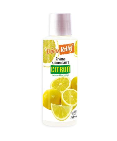 D co Relief - Lemon Liquid Flavor 125ml - Food Flavoring for Baking Cooking - Professional Ingredient