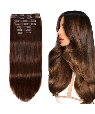 Metal Snap Clips for Hair Extensions - U-shape Wig Clips with Soft Rubber - Brown Hair Extension Clips for Easy DIY Styling - Buy Online on GoSupps.com