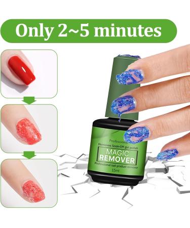 Gel Nail Polish Remover Gel Polish Remover Gel Polish Remover For Nails In 2-3 Minutes Quickly Easily Clean Fast Gel Polish Remover 30ml No Need For Foil Soaking or Wrapping - Buy Online on GoSupps.com