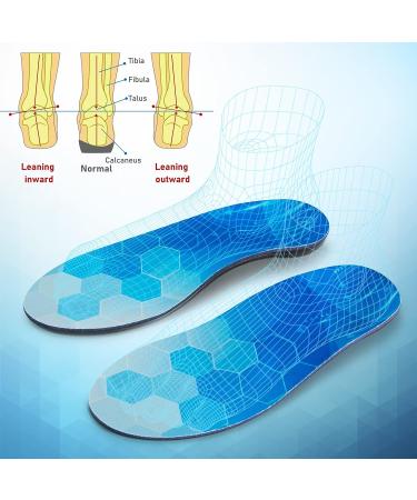 Plantar Fasciitis High Arch Support Insoles - Maximum Cushioning for Men and Women with Flat Feet - Orthotic Inserts for Work Boots and Shoes - XS - Buy Online on GoSupps.com