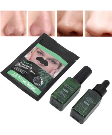 Qukaim Pore Strips Blackhead Removal Strip Kit 3 in 1 Pore Treatment Serum Set Mild Cleansing Skin Care Derived Lotion Blackhead Strips Kit 180 ml - Buy Online on GoSupps.com