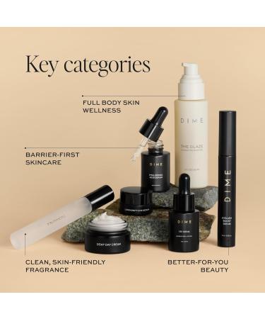DIME Beauty Icons Collection - Travel Size Skincare Discovery Set Includes 7 Summers Perfume Eyelash Boost Serum Luminosity Eye Glaze Body Oil Hyaluronic Acid Dewy Day Cream TBT Serum - Buy Online on GoSupps.com
