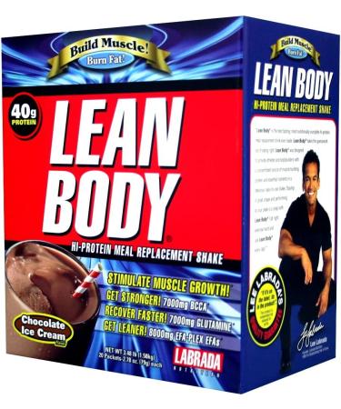 Labrada Nutrition Lean Body Hi-Protein Meal Replacement Shake Chocolate 2.78 Ounce (Pack of 20) Packets Chocolate 55.6 Ounce (Pack of 1) - Buy Online on GoSupps.com
