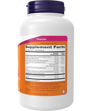 NOW Foods B-50 250 Veg Capsules (Pack of 2) - Buy Online on GoSupps.com