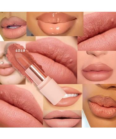 4 Pack Semi Matte Lipstick Set - High Pigment Velvet Matte Finish Waterproof & Long-Lasting Orange Pink Tones for Women - Buy Online on GoSupps.com