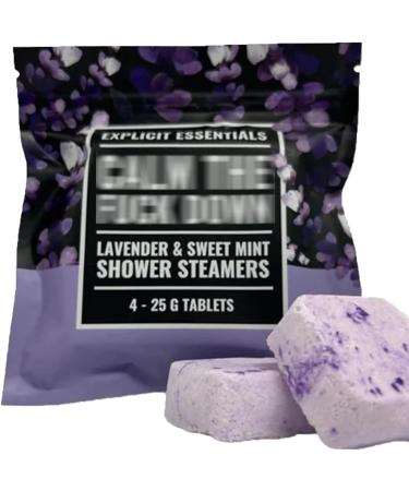 Shower Steamers Gift Set Shower Steamers Aromatherapy Kit Unique Bath Care Kit Self Care and Relaxation Stress Relief Birthday Gifts for Women (Purple)