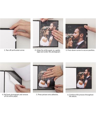 5" x 7" Black Leather Self-Stick Photo Album - Buy Online on GoSupps.com