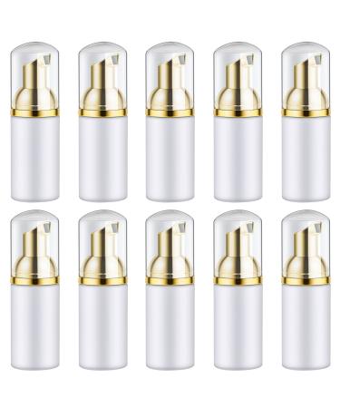 Tiamu 10pcs empty foam dispenser 30ml plastic lotion pump pum pum pums can be filled in the perfumes portable press bottles for hand soap shower gel essential oils eyelash shampoo make-up