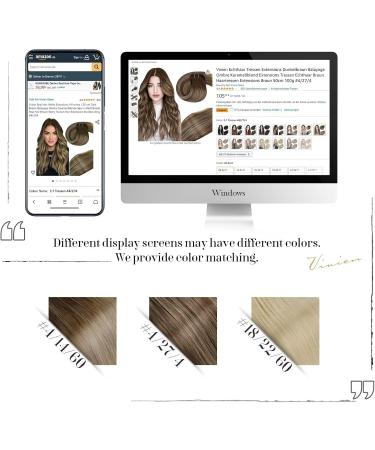 Balayage Hair Extensions Real Human Hair Sew in 20 Inch Dark Brown to Caramel Brown and Brown Remy Human Hair Sew in Ombre Human Hair for Women 100 Grams - Buy Online on GoSupps.com