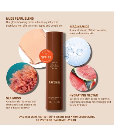 Isle Glow Face Moisturizer SPF 45 - Vegan Hydrating Cream w/ Sea Moss & Niacinamide - All Skin Types Skincare - Buy Online on GoSupps.com