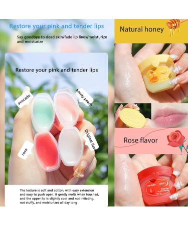 Moisturizing lip balm set 8 lip balm sets lip balm set For day and night lip care Repair dry and peeling lips-Reduce lip lines and wrinkles - Buy Online on GoSupps.com