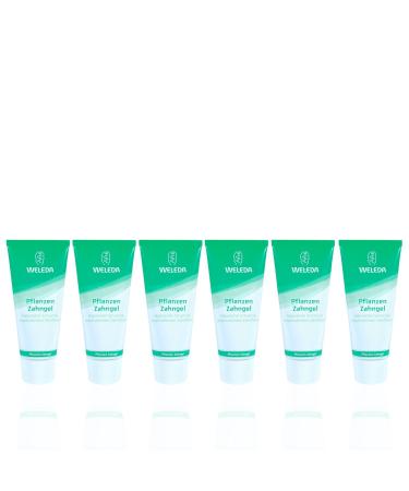 Weleda Pack of 6 tubes of vegetable toothpaste 75 mlzf#