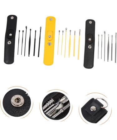 SEWOART 3 Sets Stainless Steel Ear Pick & Face Scraper Tool Set for Earwax Removal and Cleaning - Buy Online on GoSupps.com