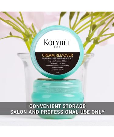 KOLYBEL Eyelash Extension Remover Cream - 15g | Professional Low Irritation Lash Remover for Sensitive Skin | Fast Dissolution for Salon Use - Buy Online on GoSupps.com