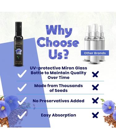 Activation Products Perfect Press Flax Seed Oil - Pure Flax Oil with Vegetarian Omega 3 Fatty Acids - Vegan 250ml Supplement for Heart Health and Digestive Support - Buy Online on GoSupps.com