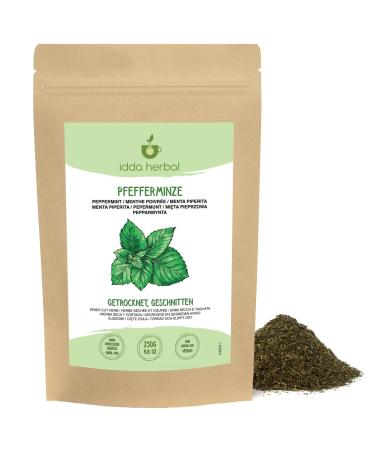 IDDA Herbal IDDA Herbal Peppermint Herbal Tea 250g Dried and Cut Mint Loose Tea Mentha Piperita