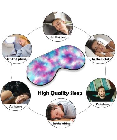 Adjustable Strap Tie Dye Sleep Mask | Block Light for Better Sleep | Travel Blindfold for Men and Women - Buy Online on GoSupps.com