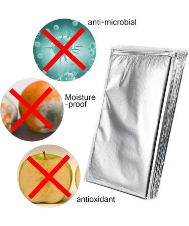 5Pcs/Set Aluminum Foil Insulated Food Storage Bag Waterproof Food Storage Insulated Sandwich Bags for Travel School Picnic 35*40cm - Buy Online on GoSupps.com