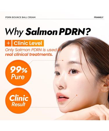 FRANKLY Salmon PDRN Bounce Ball Serum & Cream Duo 99% Pure Salmon DNA for Post Microneedling Skin Recovery Redness & Damage Repair | Glass Skin Korean Skincare | 1.01 fl oz + 1.69 fl oz - Buy Online on GoSupps.com