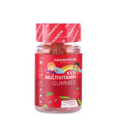 Kids Vitamins - Kids Multivitamin Gummies 1 Month Supply - Chewable Kids Multivitamin - Vegan - Gluten Free 13 Essential Childrens Vitamins Kids Vitamins by Novomins
