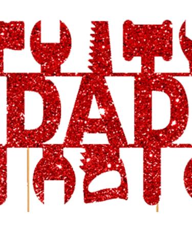 Fathers Day Cake Decorations - Happy Father Day Decoration - Dad Ever Cake Picks Decorations for Happy Father's Day Theme Party Supplies Silver Keloc - Buy Online on GoSupps.com