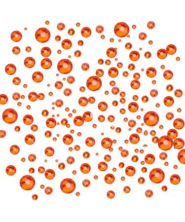 AD Beads 4300 Flat Back Nail Art Rhinestones Kit | 6 Sizes with Storage Box & Picking Pen | Orange Rhinestones for Nail Art, Phone Decor, Crafts - DIY Supplies - Buy Online on GoSupps.com