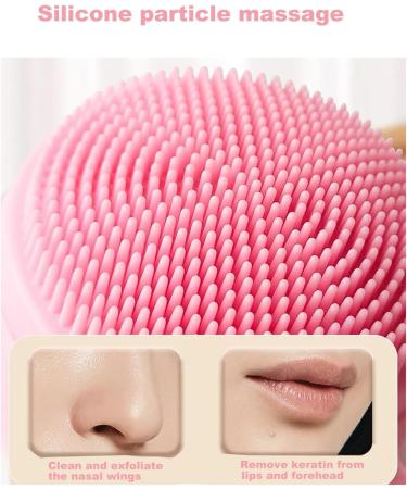 5 Pcs Pink Cleansing Brush Set with Headband & Cuffs | Dual-Action Exfoliating Massager for Deep Gentle Facial Cleansing | Skincare Essentials - Buy Online on GoSupps.com