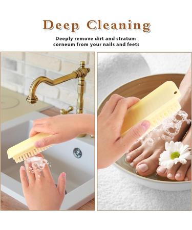 Amaxiu 3 Pcs Nail Cleaning Brushes - Stiff Bristles Nail Brush Set for Cuticle and Fingernail Cleaning | Manicure Dust Brush for Men and Women - Buy Online on GoSupps.com