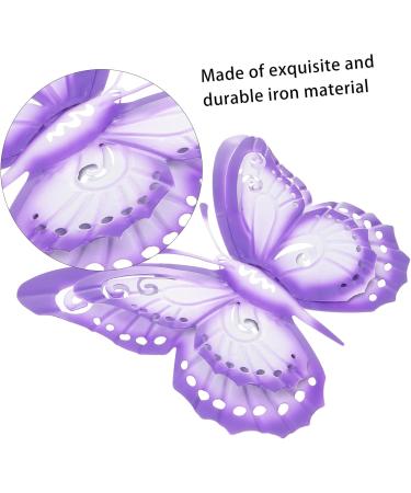 1pc Wrought Iron Colorized Butterfly Decor Wall Art Hanger Wall Hanging Pendant Ornament The Tree - Buy Online on GoSupps.com