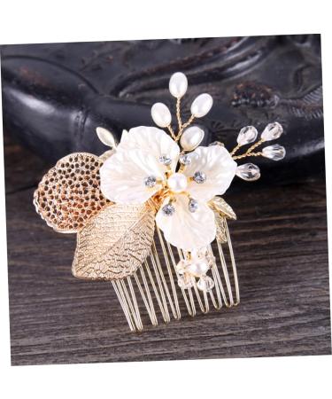 FRCOLOR 1PC Hair Comb Clip Wedding Hair Comb Women Hair Accessory Bridal Hair Comb Crystal Rhinestone Hair Pin Bridal Comb crystal hair comb Bride Insert Comb Miss hair accessories leaf - Buy Online on GoSupps.com