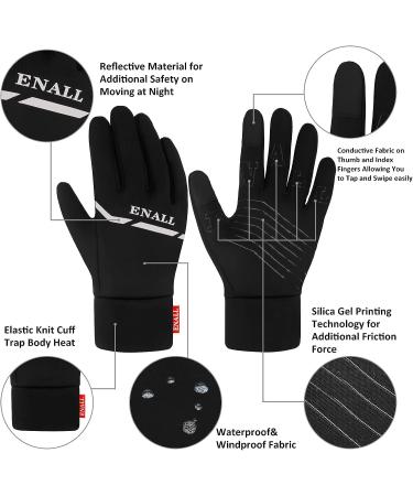 Waterproof Winter Gloves- Windproof Touch Screen Warm Gloves-for Running Driving Cycling-for Women and Men Large - Buy Online on GoSupps.com