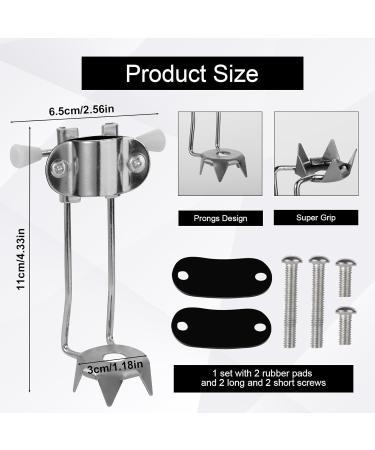 2pcs Ice Cane Tip Attachment Heavy Duty Metal Cane Tips for Snow Anti-Slip Crutch Ice Tips Spike Feet 5-Prong Replacement Cane Ice Grip Accessories for Walking Sticks Winter - Buy Online on GoSupps.com