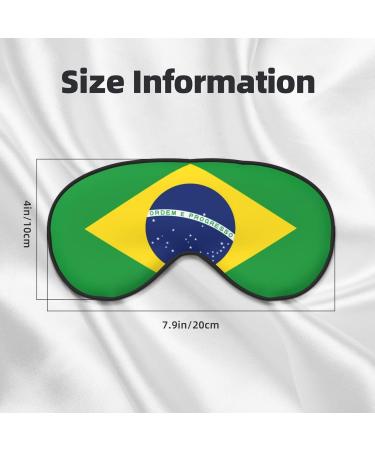 Brazilian Flag Soft Eye Mask - Comfortable Light Blocking Sleep Mask for Side Sleepers | Relaxing Pressure-Free Eyewear - Buy Online on GoSupps.com