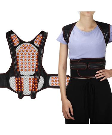 Full Back Support Posture Corretion 108pcs Magnets Self-Heating Vest Shoulder Support Belt Spine Lumbar Neck Brace Corset Corrector For Men Women Corrector (Size : XL) - Buy Online on GoSupps.com
