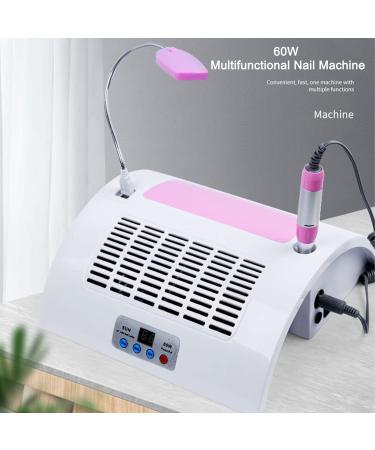 CYzpf Professional Electric Nail Drill with Nail Lamp and Nail Dryer for Acrylic Gel Poly Nails Curing and Removing Salon Home Use White One Size - Buy Online on GoSupps.com