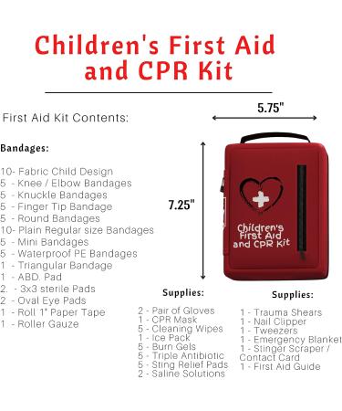Large Children's First Aid & CPR Kit - Essential Safety Gear for Kids - Buy Online on GoSupps.com