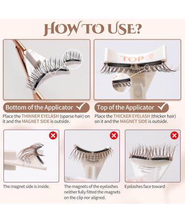 Buy Mlen Magnetic Eyelashes - Dual Soft Magnet Eyelashes with Applicator No Eyeliner Needed | 05 Retro Goddess | International Shipping - Buy Online on GoSupps.com