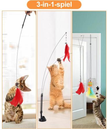 Best Intelligence Toys for Cats | Interactive Fishing Toys with Suction Cup - Buy Online on GoSupps.com