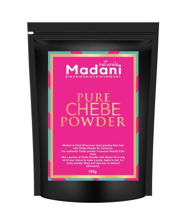 Authentic Pure Chebe Powder From Chad Africa - Natural Organic Ingredients Healthy Hair Growth Formula Helps Prevent Breakage - Dry Damaged Coarse Kinky Chebe Hair Mask (100g)