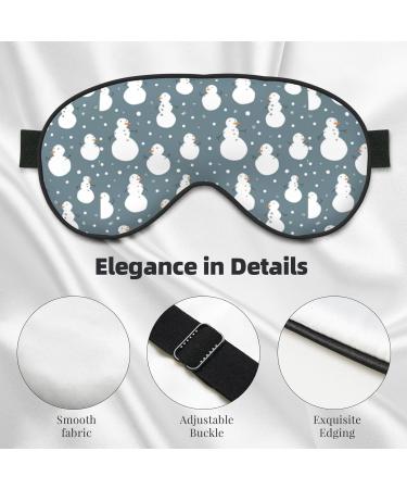 Double-Sided Christmas Snowman Eye Mask | Unisex Sleep Shade for Perfect Rest - Buy Online on GoSupps.com