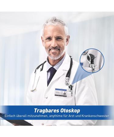 Scian Otoscope with Light - Professional Ear Care Tool for Adults Children & Pets | Fiber Illumination Pocket Otoscope Set (Black) - Buy Online on GoSupps.com