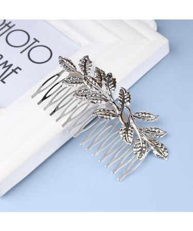 Buy YHEAKNE Boho Wedding Hair Accessories - Camil Wedport Side Comb for Brides & Bridesmaids - Silver Metal Twig Headgear - Buy Online on GoSupps.com