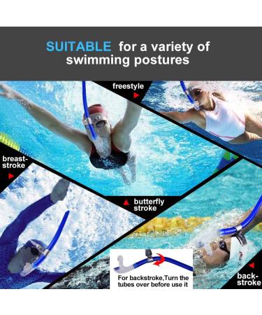 Focevi Swim Snorkel for Lap Swimming - Adult Snorkeling Gear with Silicone Mouthpiece and Purge Valve - Buy Online on GoSupps.com