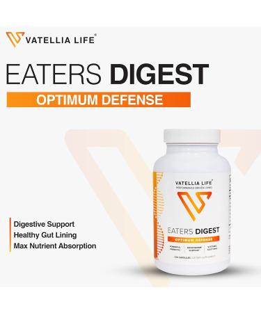 Vatellia Life New from Eaters Digest | Prebiotic | Probiotic | Digestive Support | Gut Soothing | Healthy Gut Lining | Max Nutrient Absorption | 120 Capsules (60-Day Supply) - Buy Online on GoSupps.com